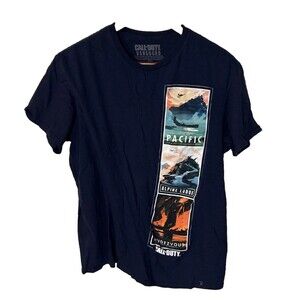 Call Of Duty Vanguard T-Shirt Men's Large Navy Blue Gaming Graphic Tee